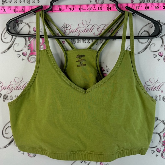 MEC Other - MEC mountain equipment co bra sports bra Olive Green Strappy Sports Bra